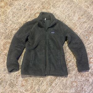 Patagonia Green/Gray Sherpa Fleece Jacket